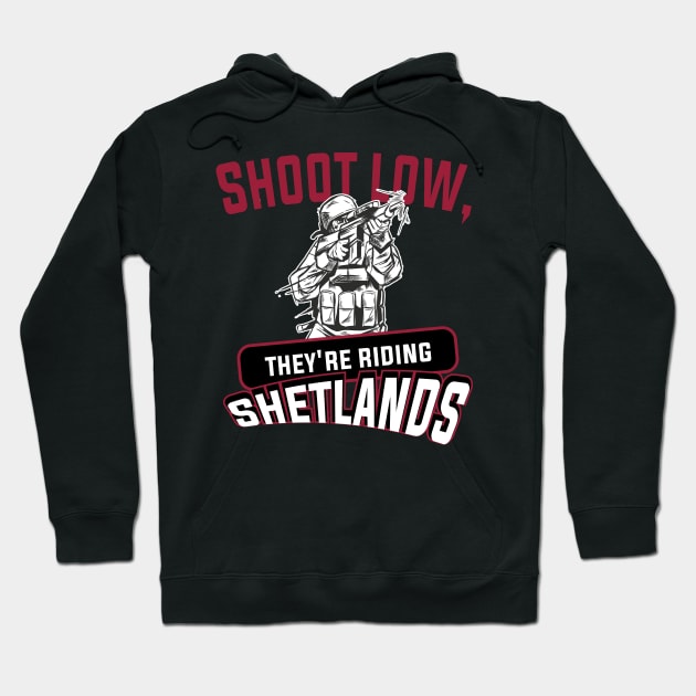 Shotgun and Clay Pigeon Funny Clay and Skeet Shooting Quote Hoodie by Riffize